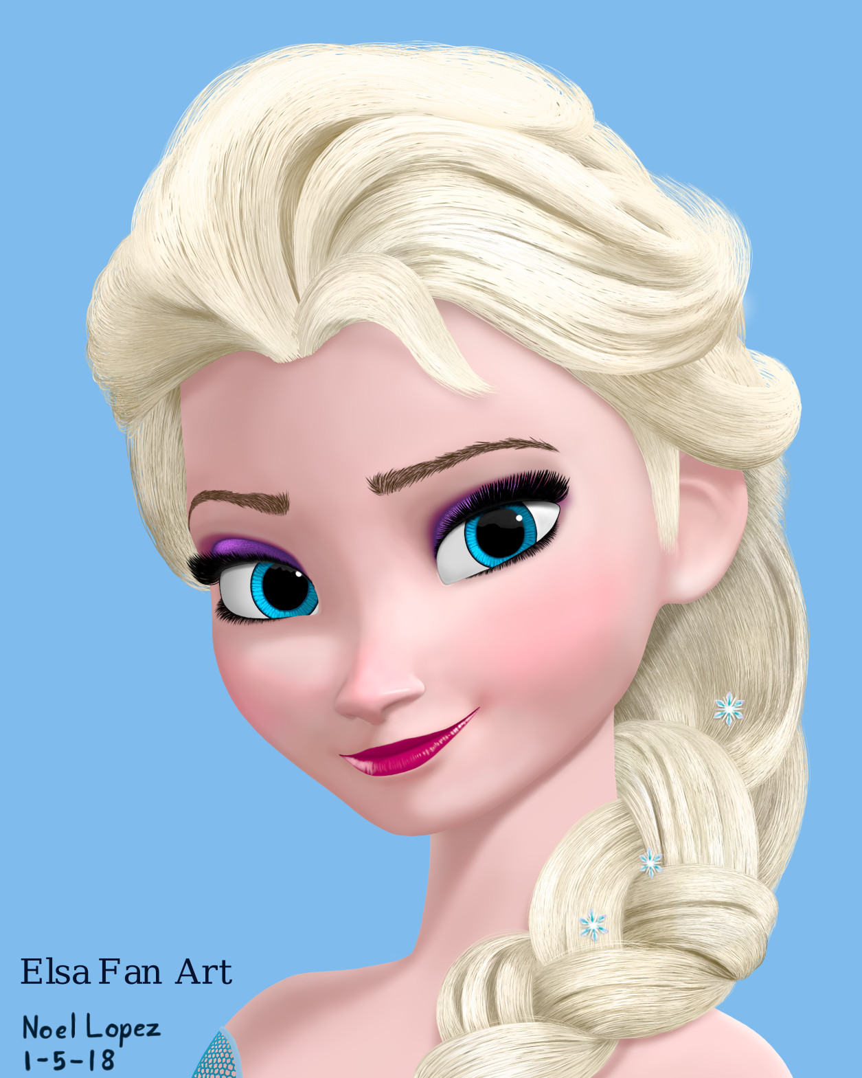 Frozen Elsa Hair Down Hot Girl Hd Wallpaper