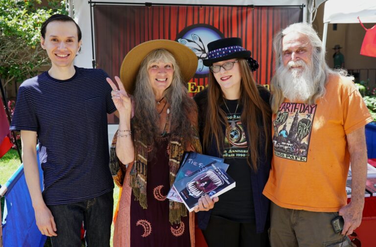 San Diego Earth Fair April 2018 - Noel Lopez, Granny Goodwitch, Lori R. Lopez, And Stan