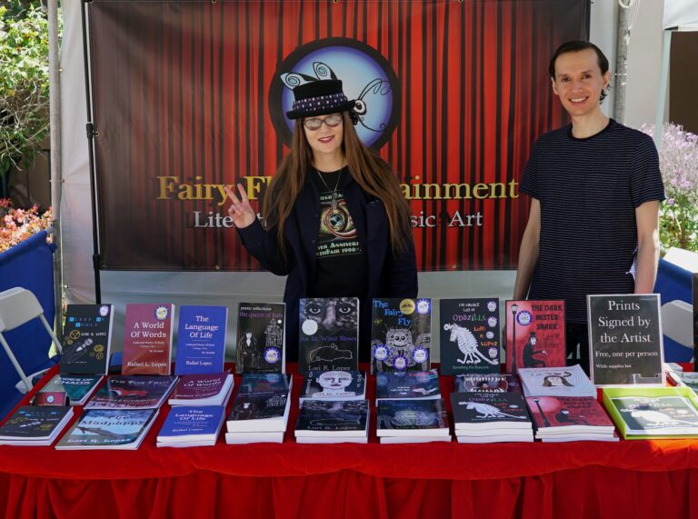 San Diego Earth Fair April 2018 - Horror Author Lori R. Lopez and Noel Lopez